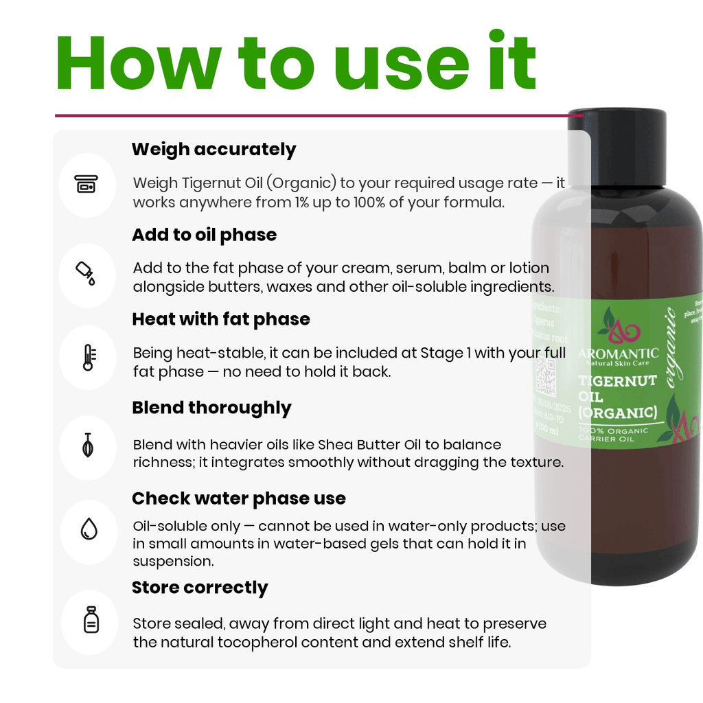 Organic Tigernut Oil