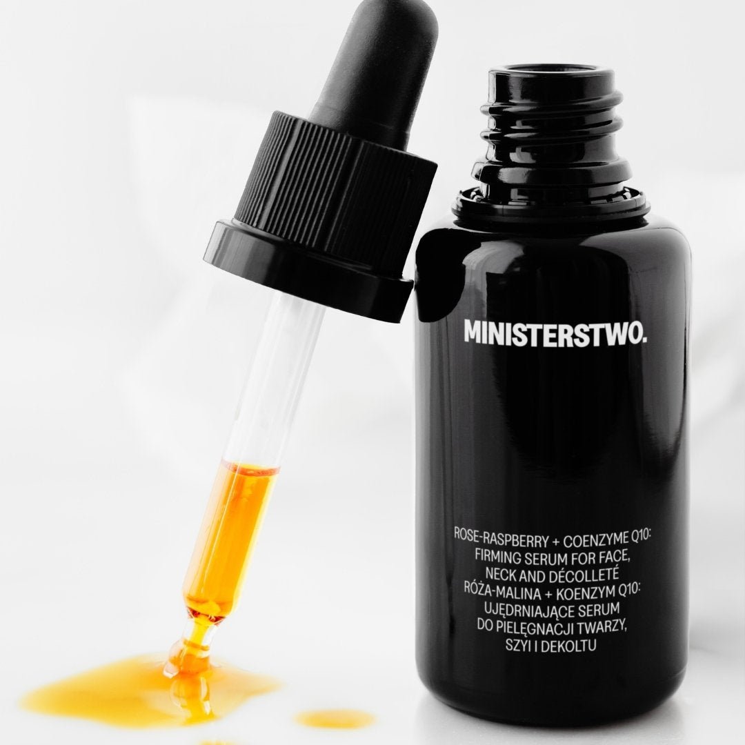 ROSE-RASPBERRY +Coenzyme Q10 - Firming serum for face, neck & decollete 30ml by MINISTERSTWO | The Hackers Market