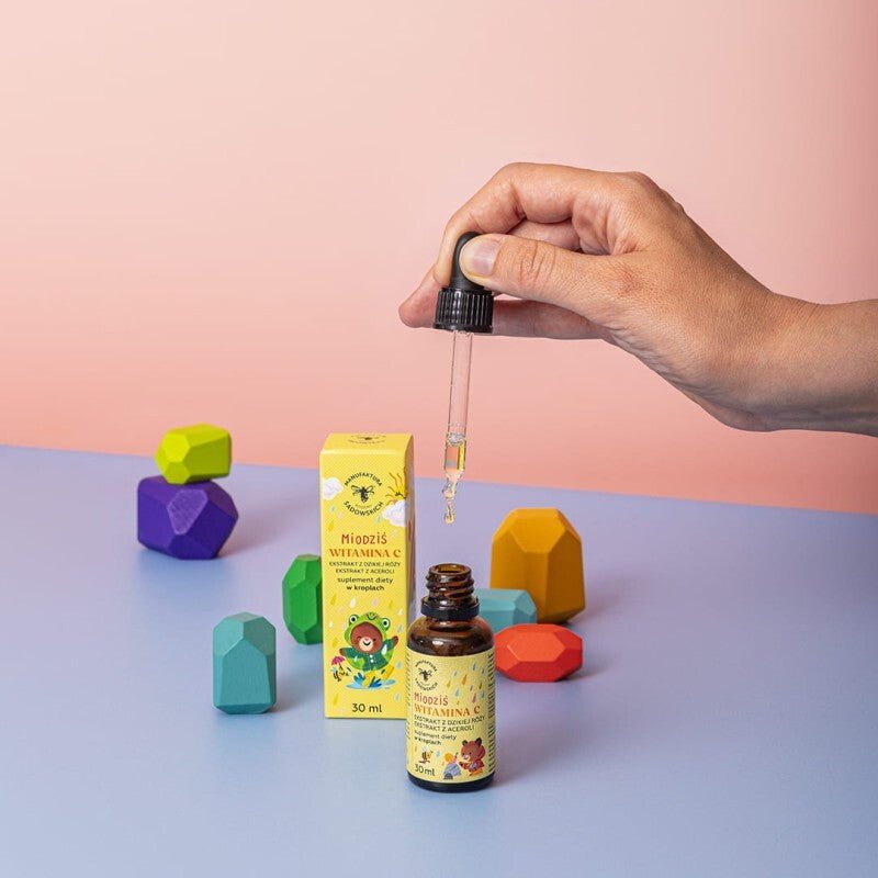 Natural Drops Vitamin C for Kids - Honey Bear 30ml by The Sadowski Family | The Hackers Market