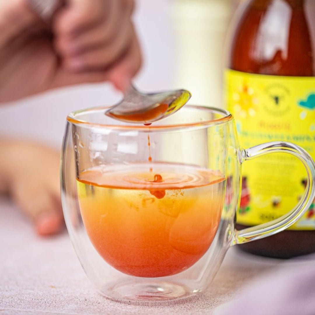 Natural Multivitamin for Kids and Teenagers - Bee Pollen Honey Bear 500ml by The Sadowski Family | The Hackers Market