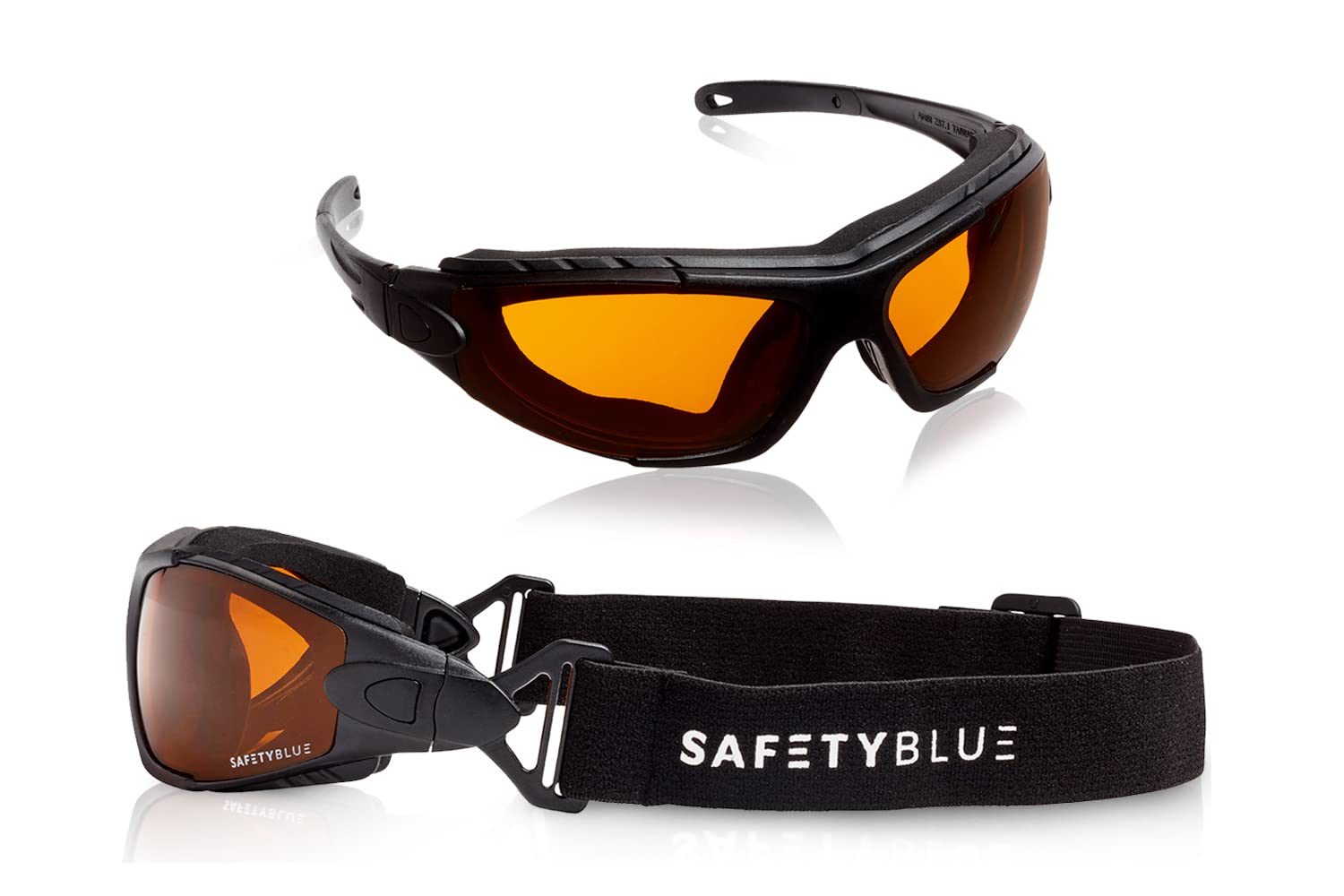 SafetyBlue Sleep Savior Deluxe Amber Lens Glasses – Blue & Green Light Blocking by Safety Blue | The Hackers Market