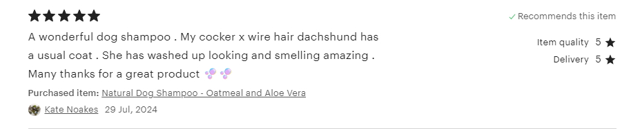 Natural Oatmeal and Aloe Vera Handmade Dog Shampoo by The Artisan Dog CO | The Hackers Market