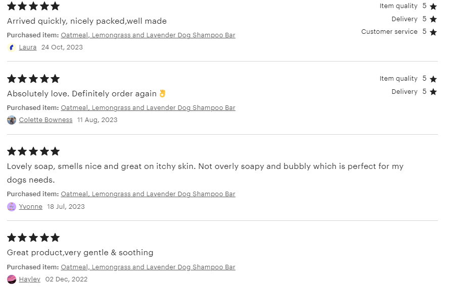 Oatmeal, Lemongrass and Lavender Dog Shampoo Bar by The Artisan Dog CO | The Hackers Market