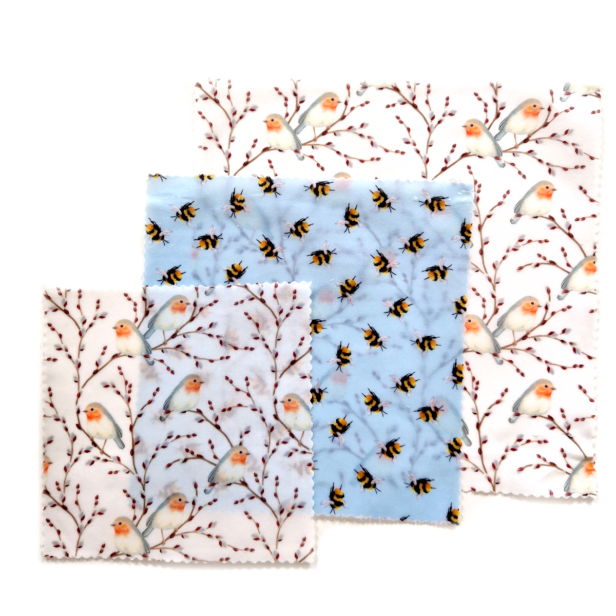 Earth Kind Set of 3 beeswax wraps | Robins