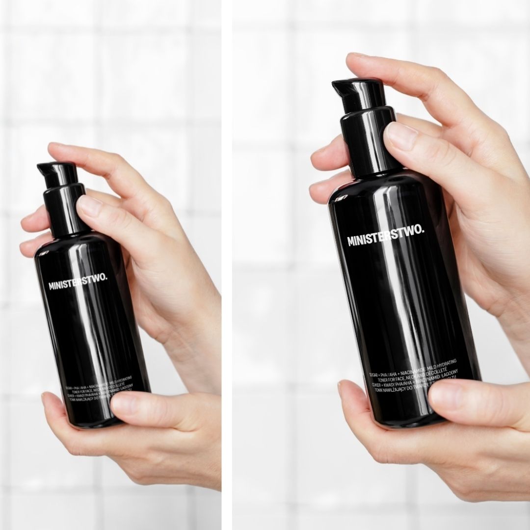 SUGAR +PHA/AHA +Niacinamide: Mild Hydrating Toner for face, neck & decollete 200ml by MINISTERSTWO | The Hackers Market
