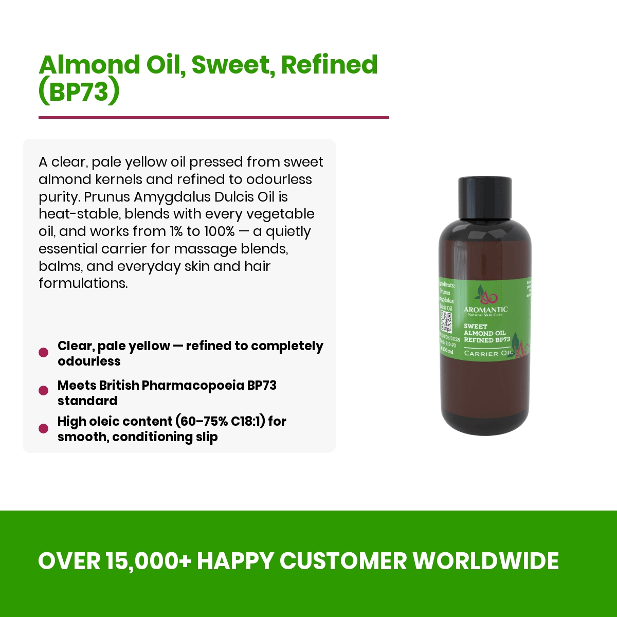 Sweet Almond Oil Refined (BP73)