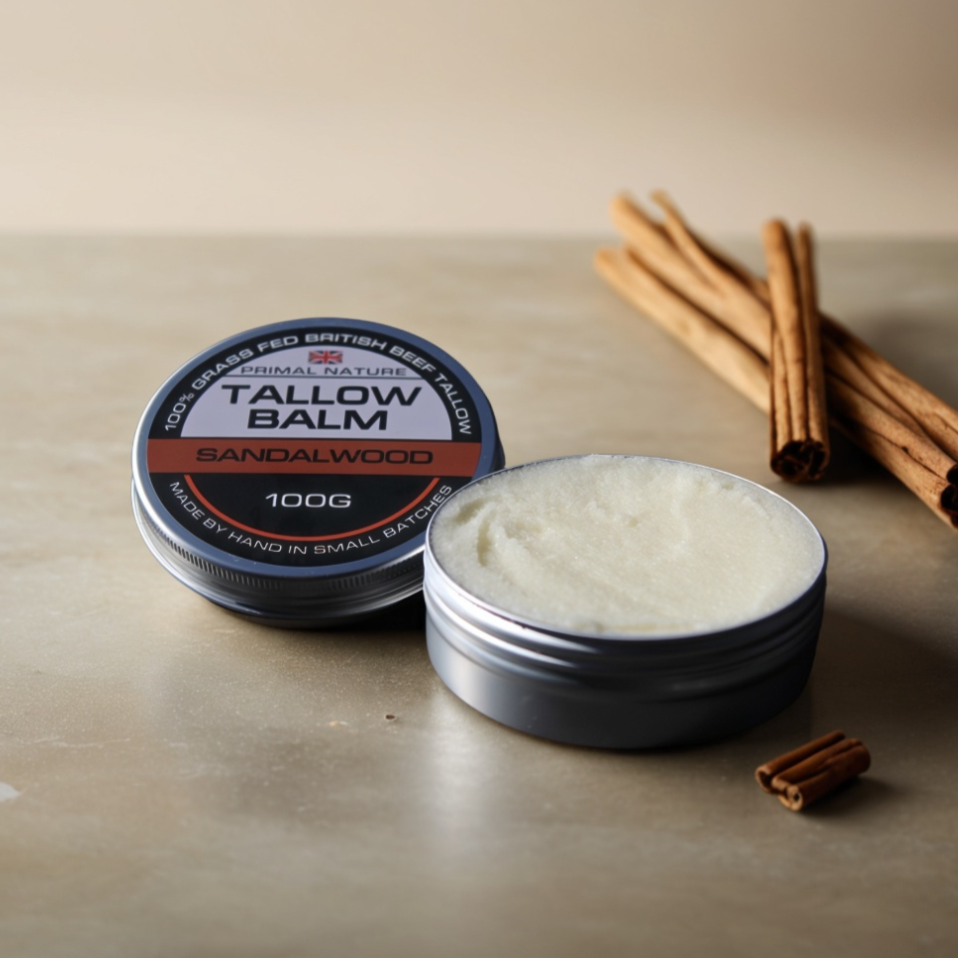 Grass-Fed Tallow Balm | Unscented | Sweet Orange | Sandalwood | 100g