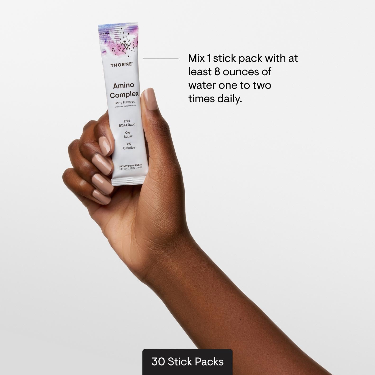 THORNE Amino Complex – Clinically Validated EAA & BCAA Powder for Pre/Post-Workout | NSF Certified for Sport | 30 Servings | Berry