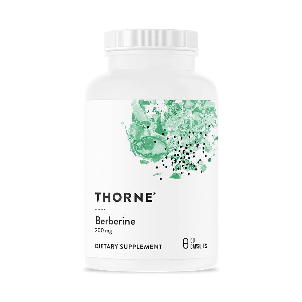 THORNE Berberine 200 mg (Formerly Berbercap) - 60 Capsules - Supports Heart, Immunity & Gut Health