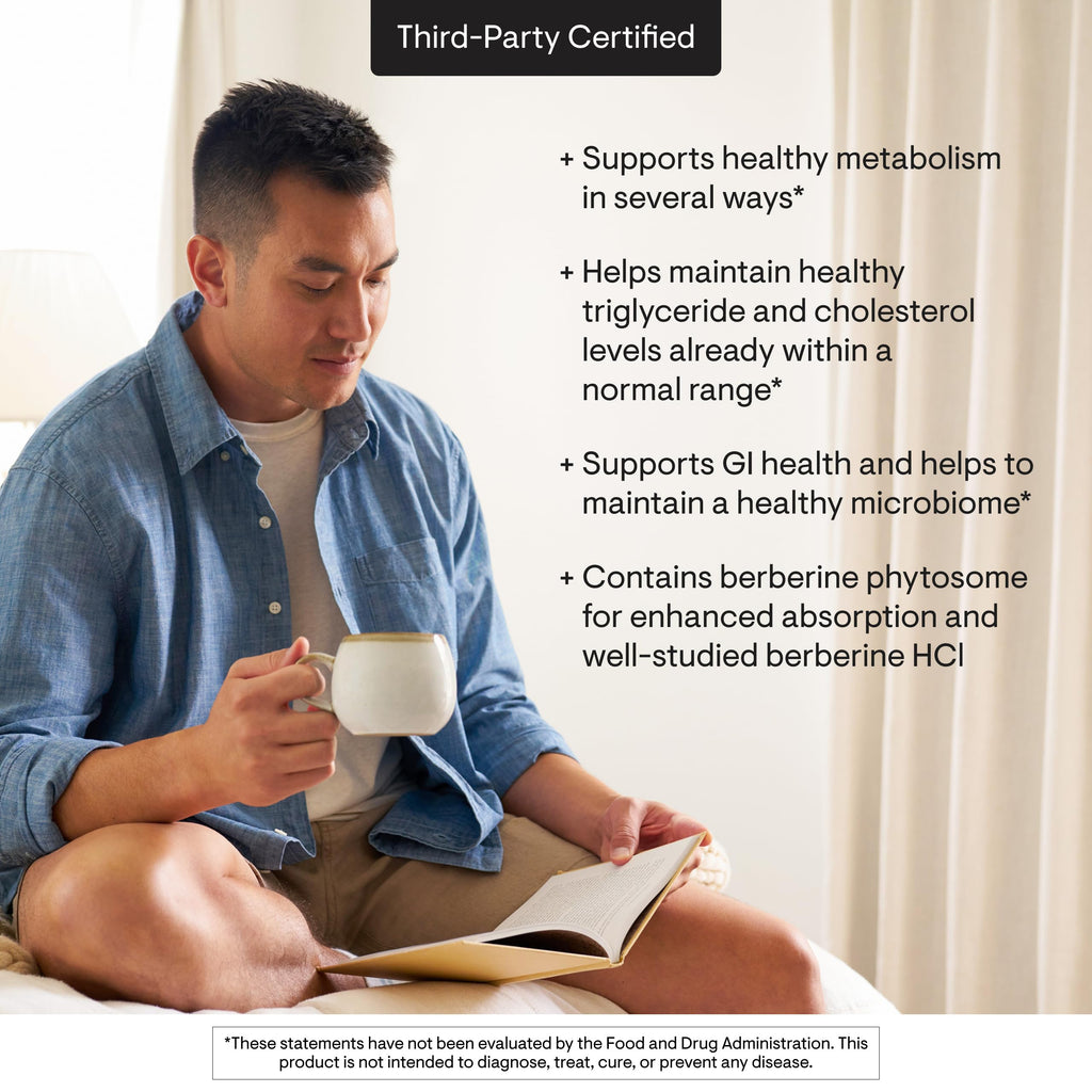 THORNE Berberine Dual Action Formula with Phytosome Plus | Heart, Immune, GI & Cholesterol Support