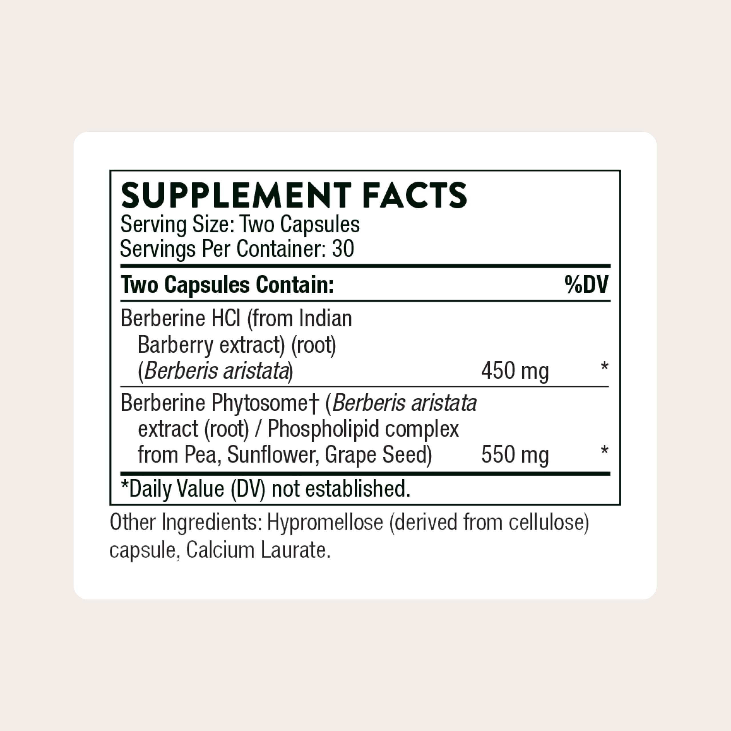 THORNE Berberine Dual Action Formula with Phytosome Plus | Heart, Immune, GI & Cholesterol Support