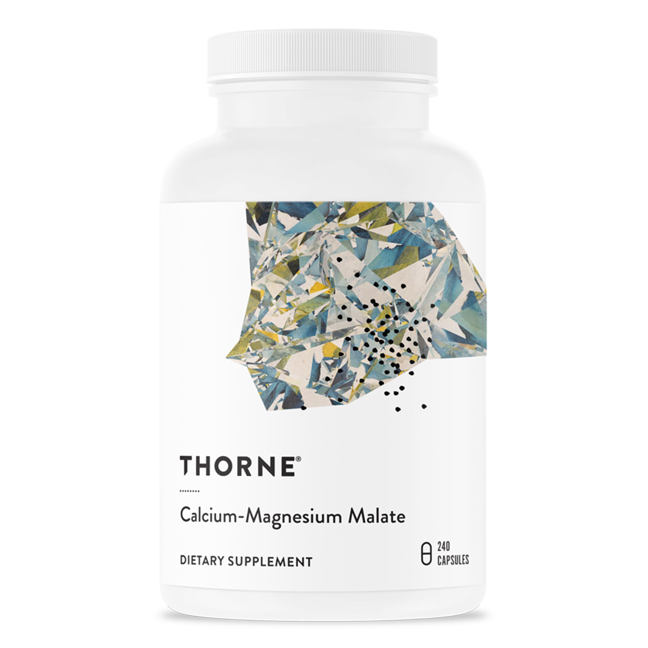 THORNE Calcium-Magnesium Malate | Gluten-Free Bone Health | 240 Capsules
