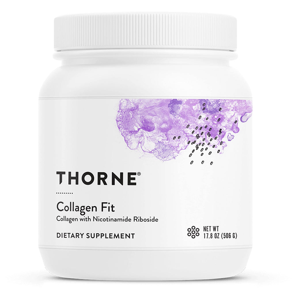 THORNE Collagen Fit – Unflavored Collagen Peptides with Nicotinamide Riboside | 30 Servings, NSF Certified for Sport