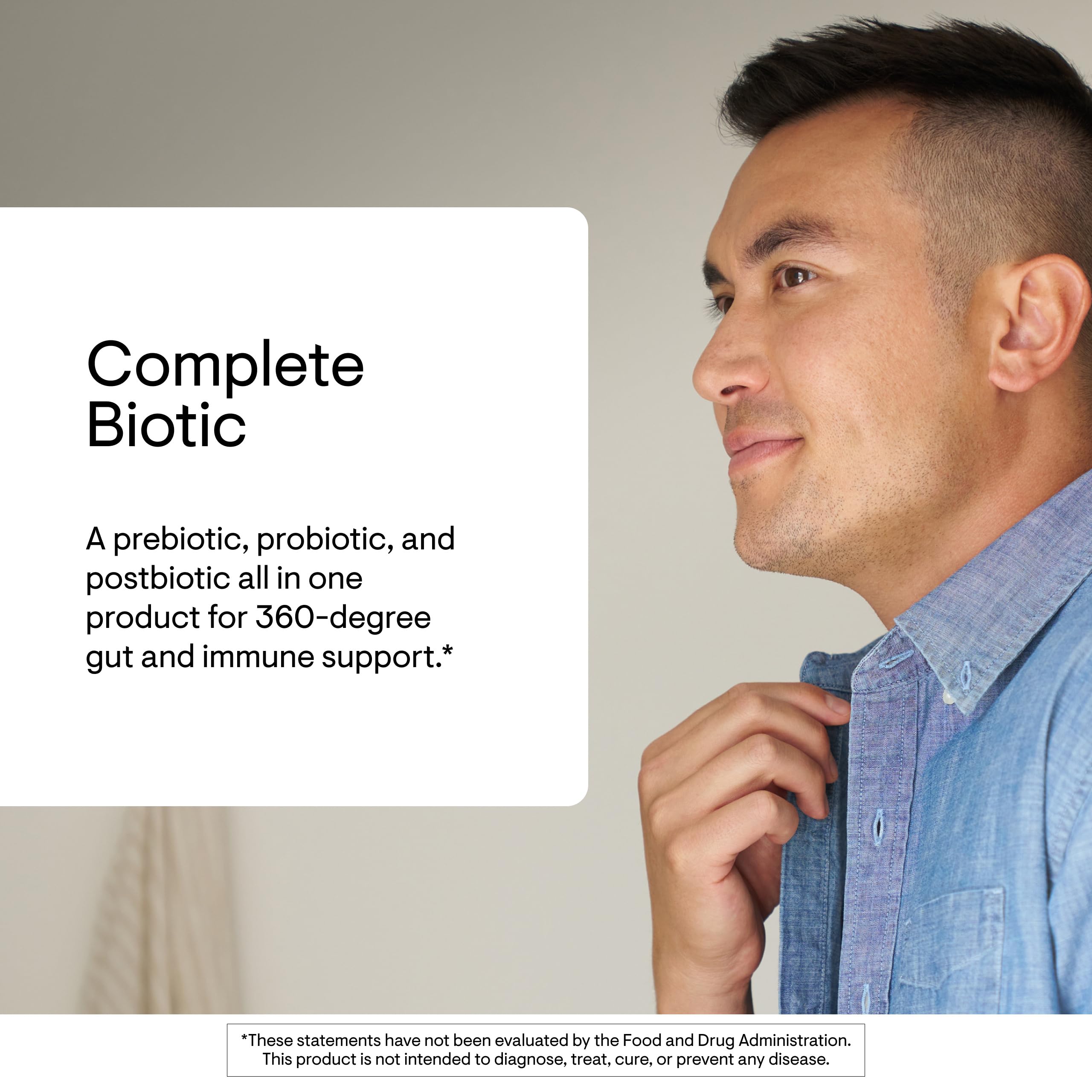 THORNE Complete Biotic – Probiotic, Prebiotic & Postbiotic for Gut Health | 30 Servings