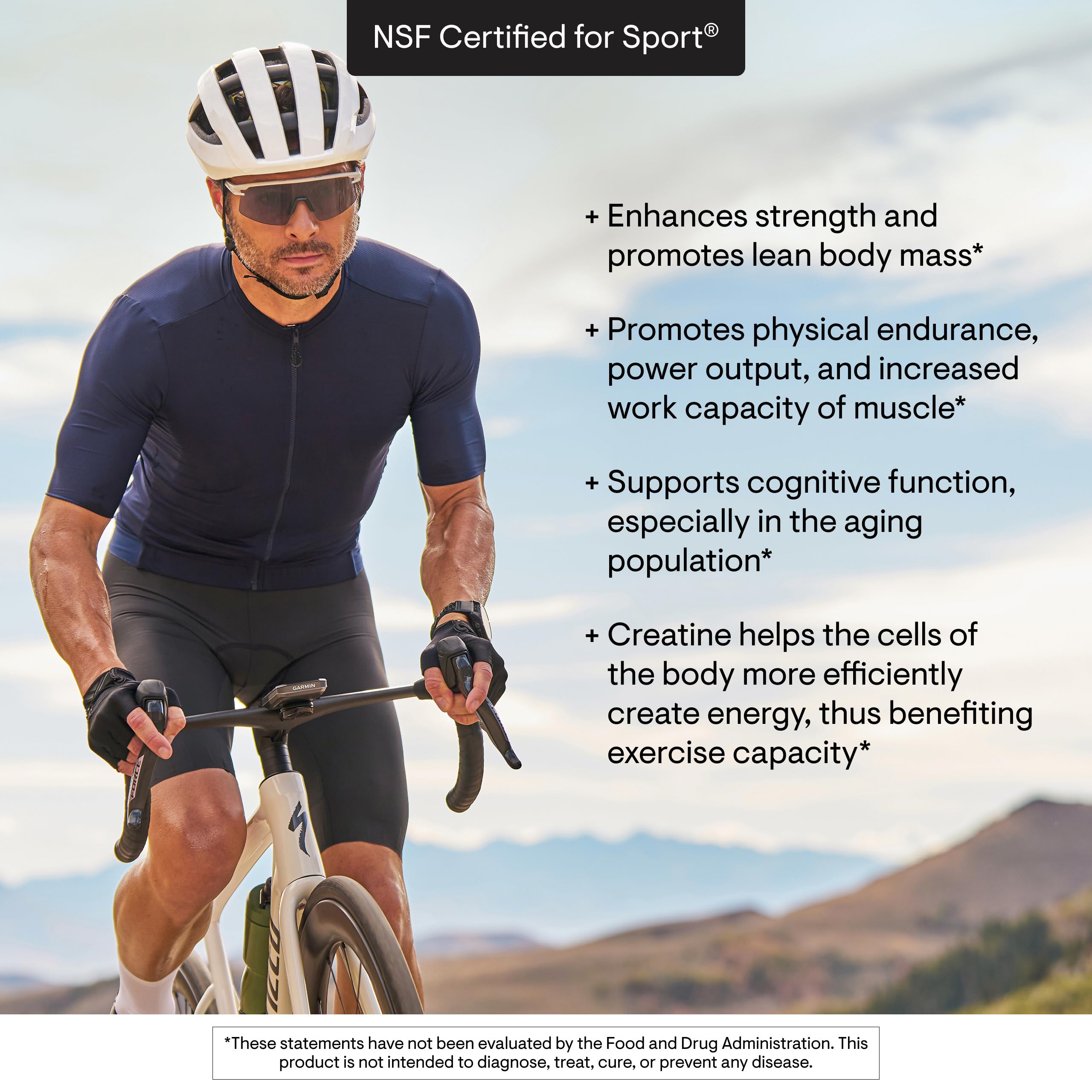 THORNE Creatine – Micronized Creatine Monohydrate Powder, Strawberry, 60 Servings | NSF Certified for Sport