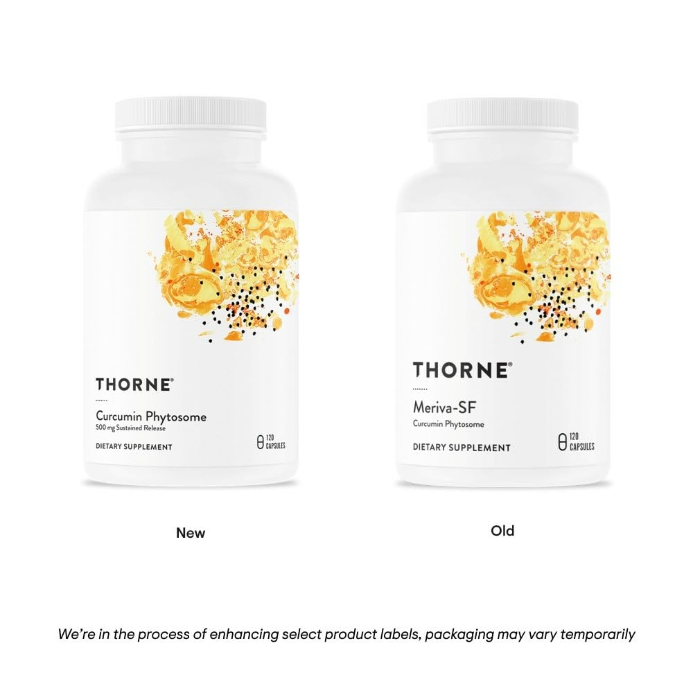 THORNE Curcumin Phytosome 500 mg (Meriva) – Sustained Release, Clinically Studied, Supports Healthy Inflammation