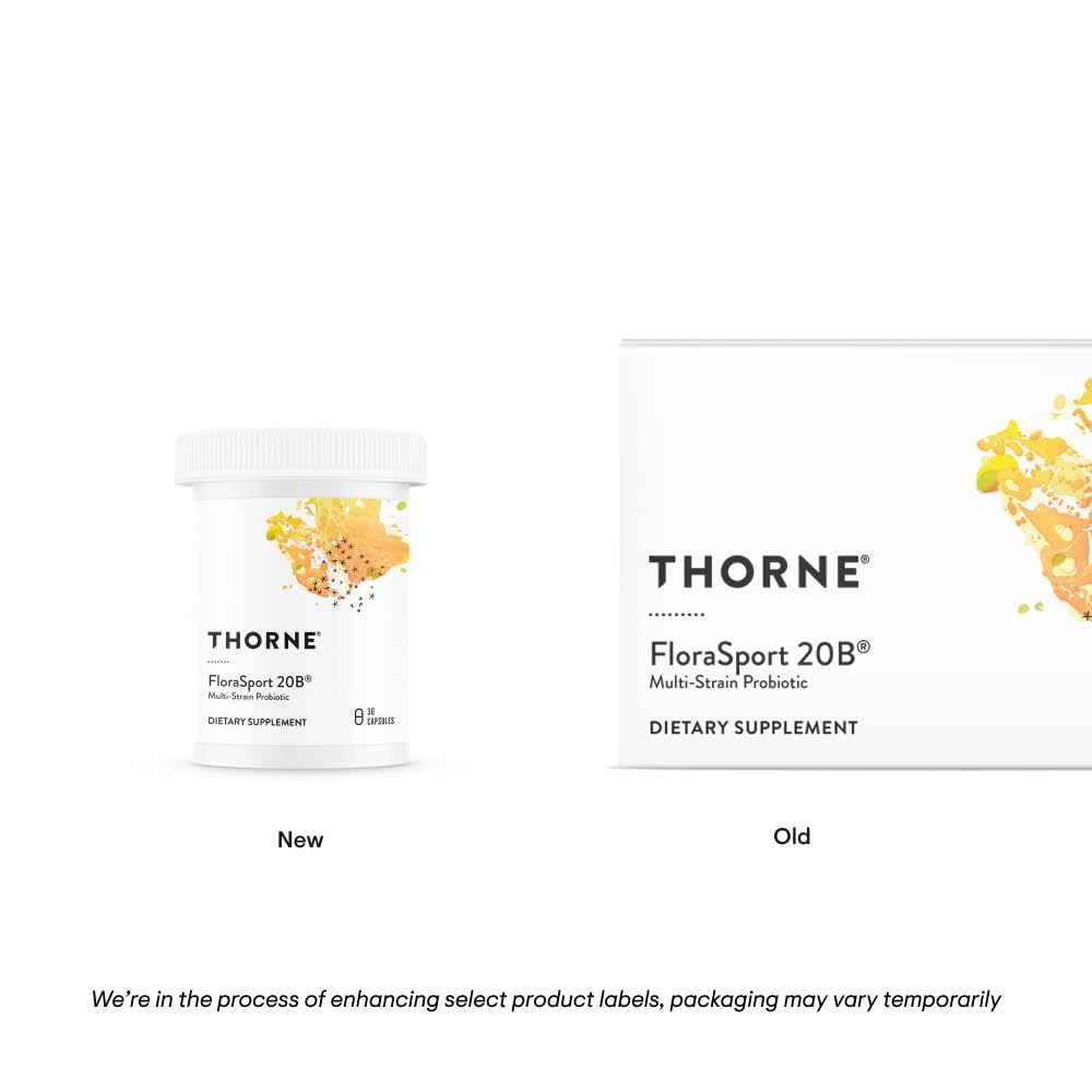 THORNE FloraSport 20B Probiotic – 30 Servings | Digestive, Immune Support & NSF Certified for Sport