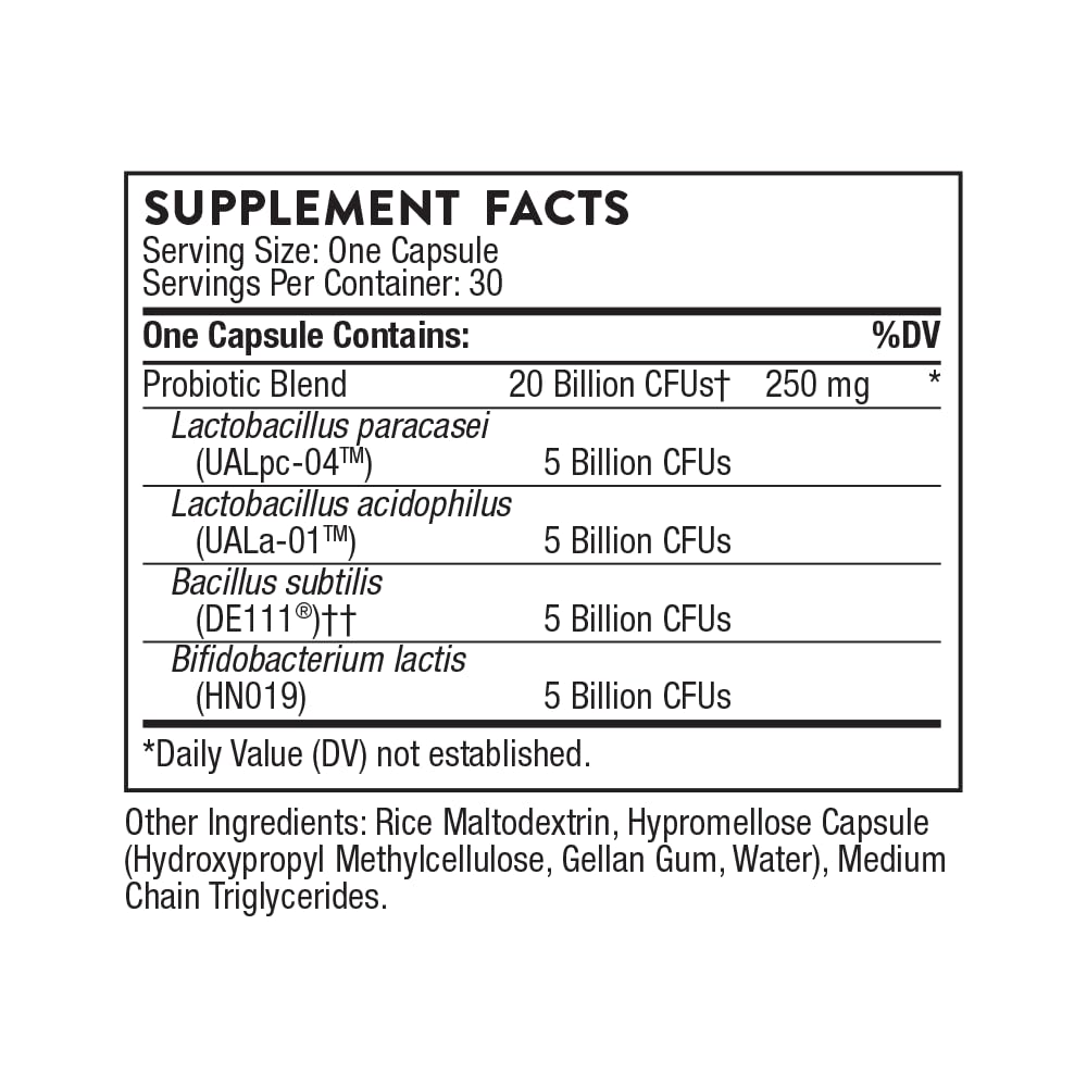 THORNE FloraSport 20B Probiotic – 30 Servings | Digestive, Immune Support & NSF Certified for Sport
