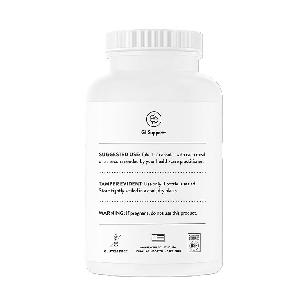 THORNE GI Relief - Digestive Support Supplement with Marshmallow Root, Aloe Vera, DGL & Slippery Elm Bark | 90 Servings