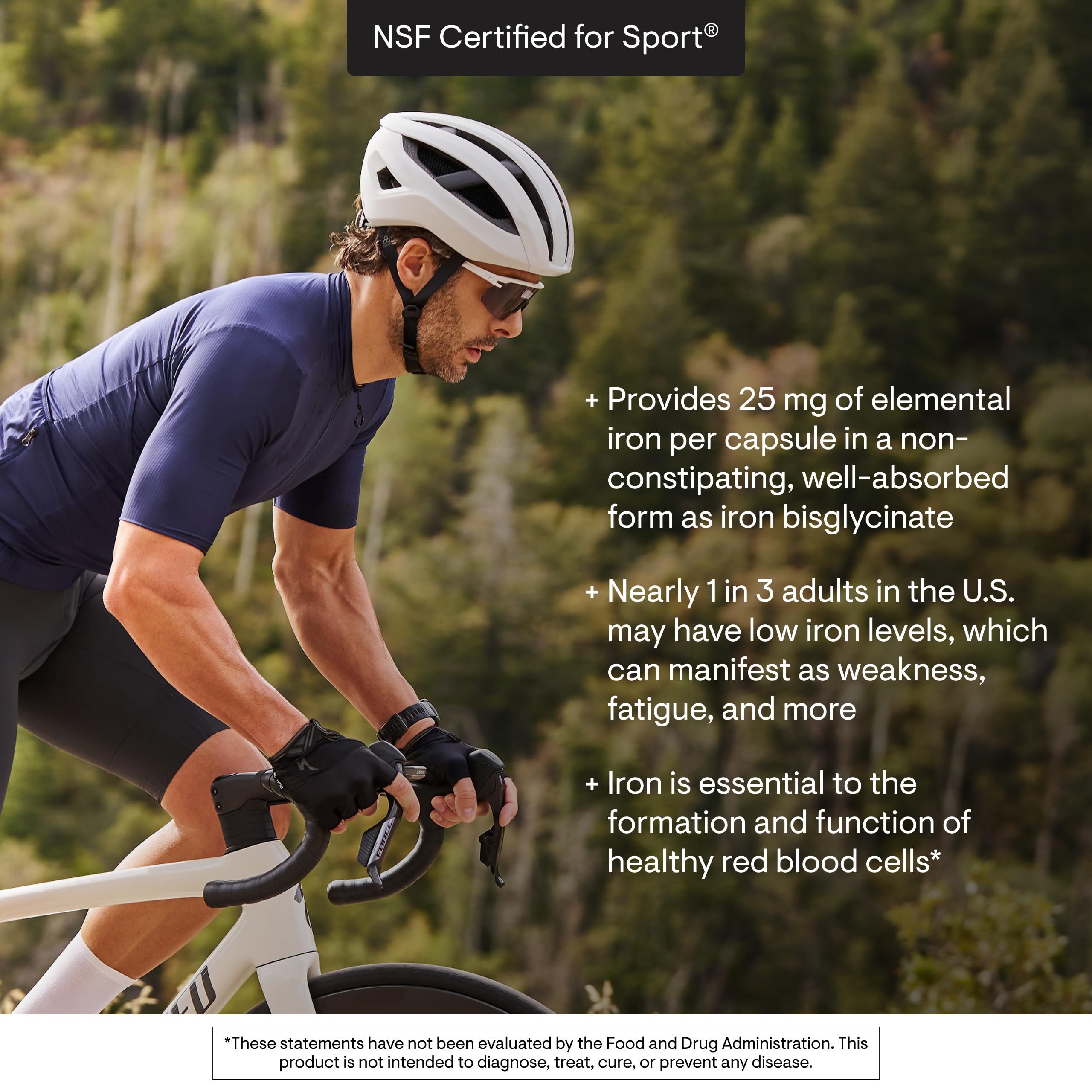 THORNE Iron Bisglycinate 25 mg – NSF Sport | Gluten-Free | 60 Servings