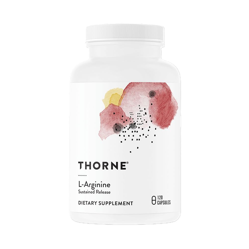 THORNE L-Arginine Sustained Release (Perfusia-SR) - Heart Support, Nitric Oxide & Blood Flow - 60 Servings