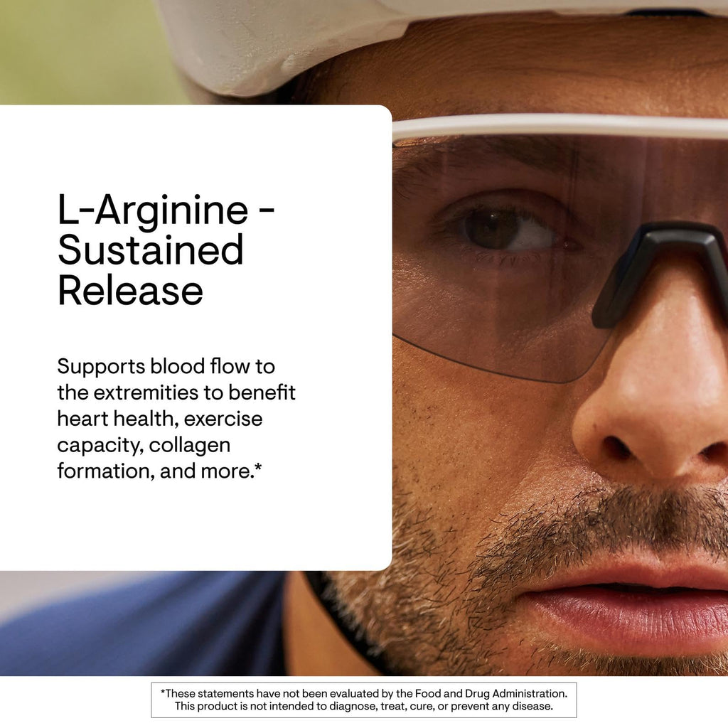 THORNE L-Arginine Sustained Release (Perfusia-SR) - Heart Support, Nitric Oxide & Blood Flow - 60 Servings