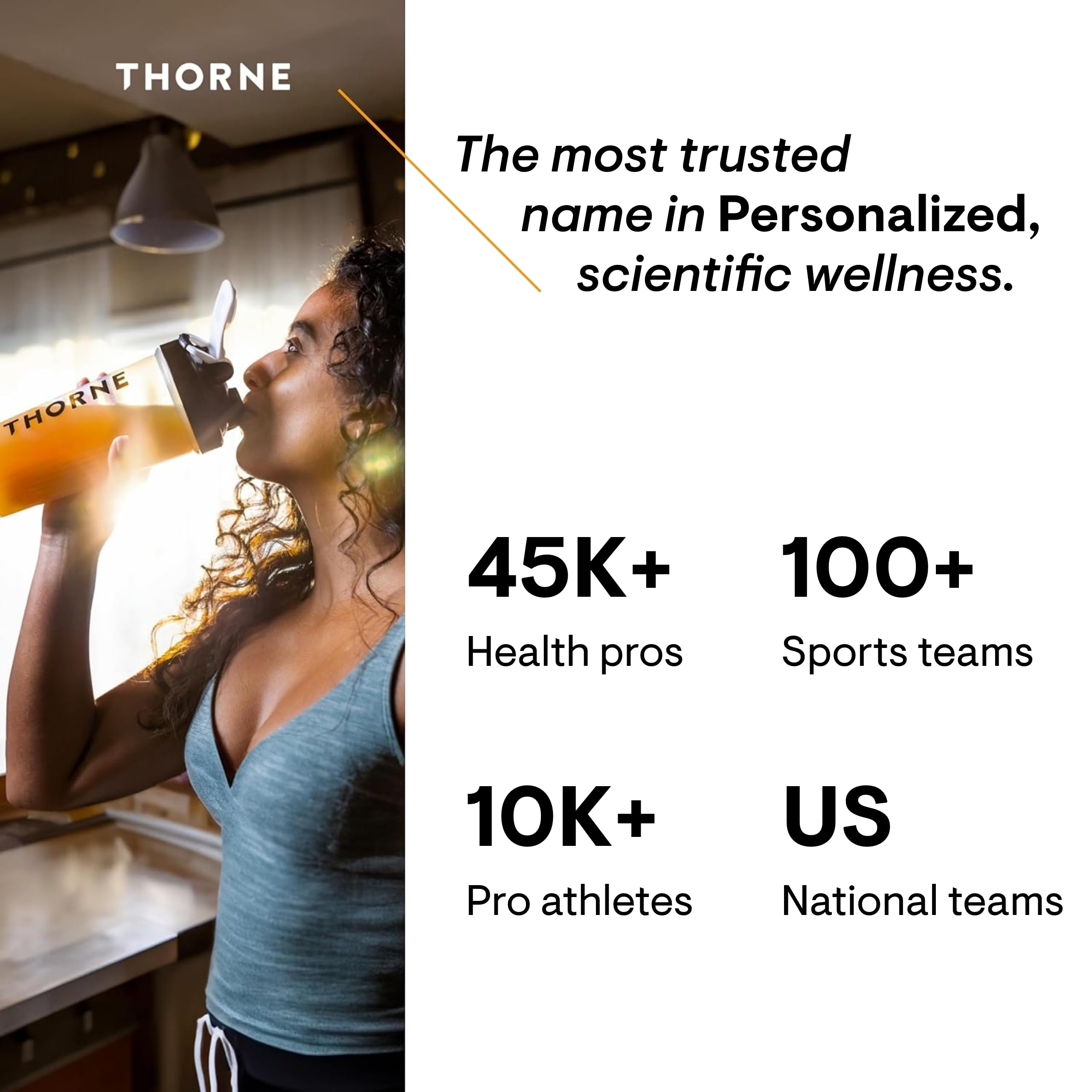 THORNE L-Glutamine - GI Health, Immune Support & Post-Exercise Repair - 90 Servings