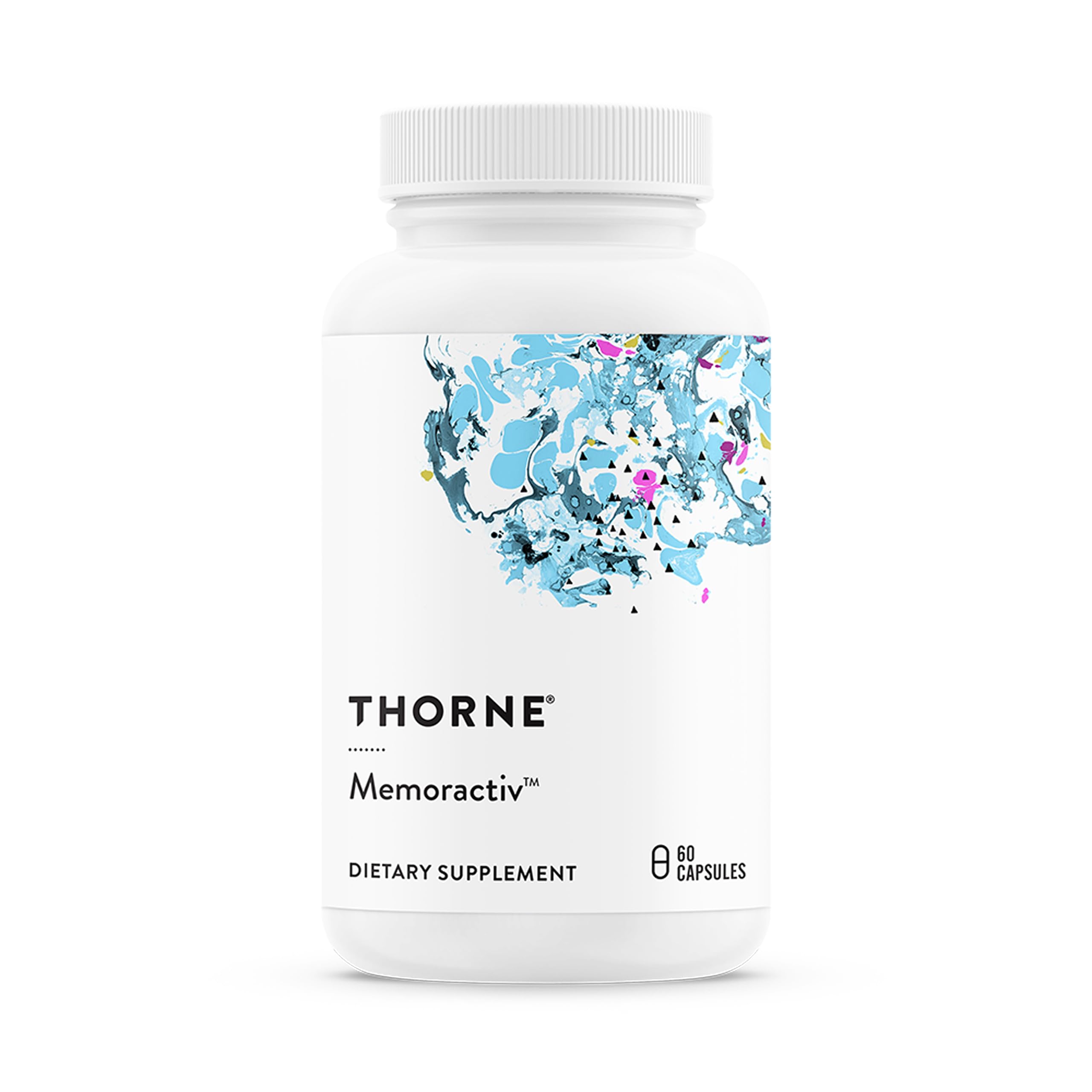 THORNE Memoractiv – Nootropic Brain Support for Focus, Creativity, and Concentration | 60 Capsules