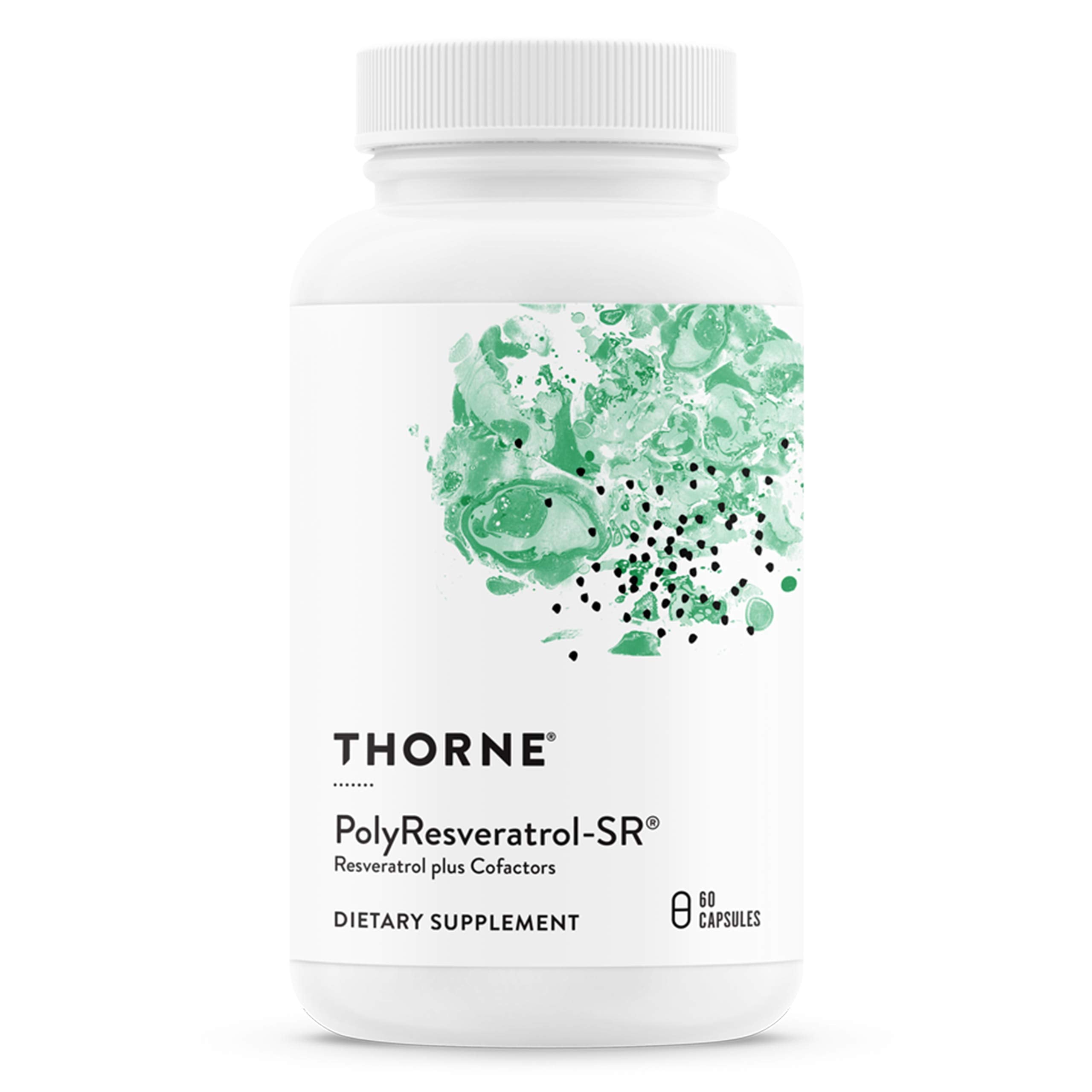 THORNE Resveratrol Complex – Trans-Resveratrol with Green Tea, Quercetin & Curcumin Phytosome (60 Caps) – Third-Party Certified