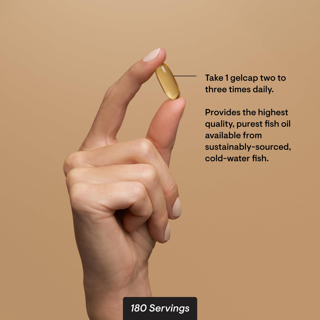 THORNE Super EPA Omega-3 - EPA 425mg & DHA 270mg | 180 Gelcaps - Gluten, Dairy & Soy-Free