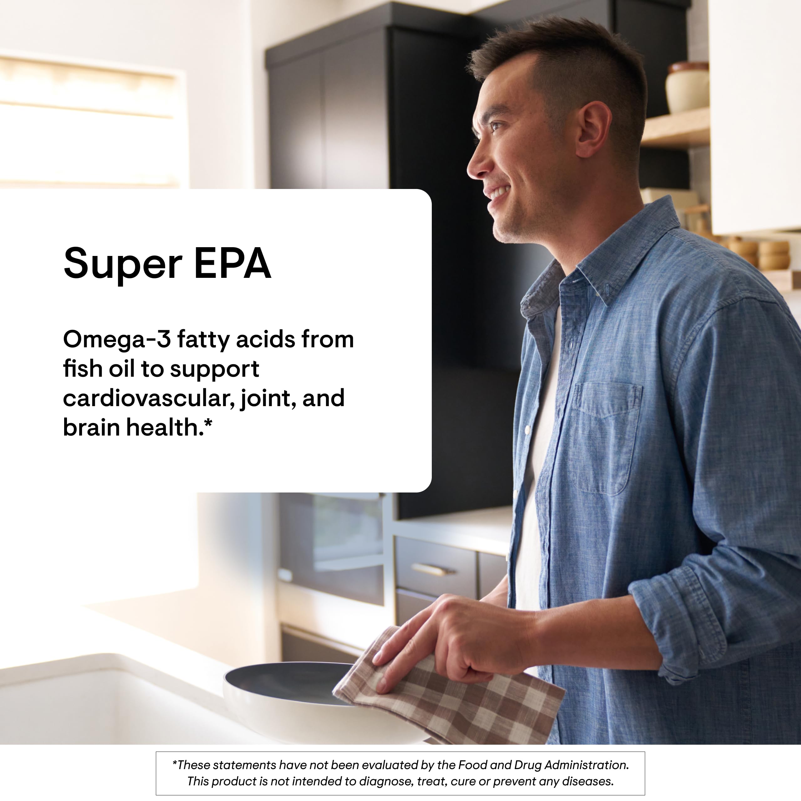 THORNE Super EPA Omega-3 - EPA 425mg & DHA 270mg | 180 Gelcaps - Gluten, Dairy & Soy-Free