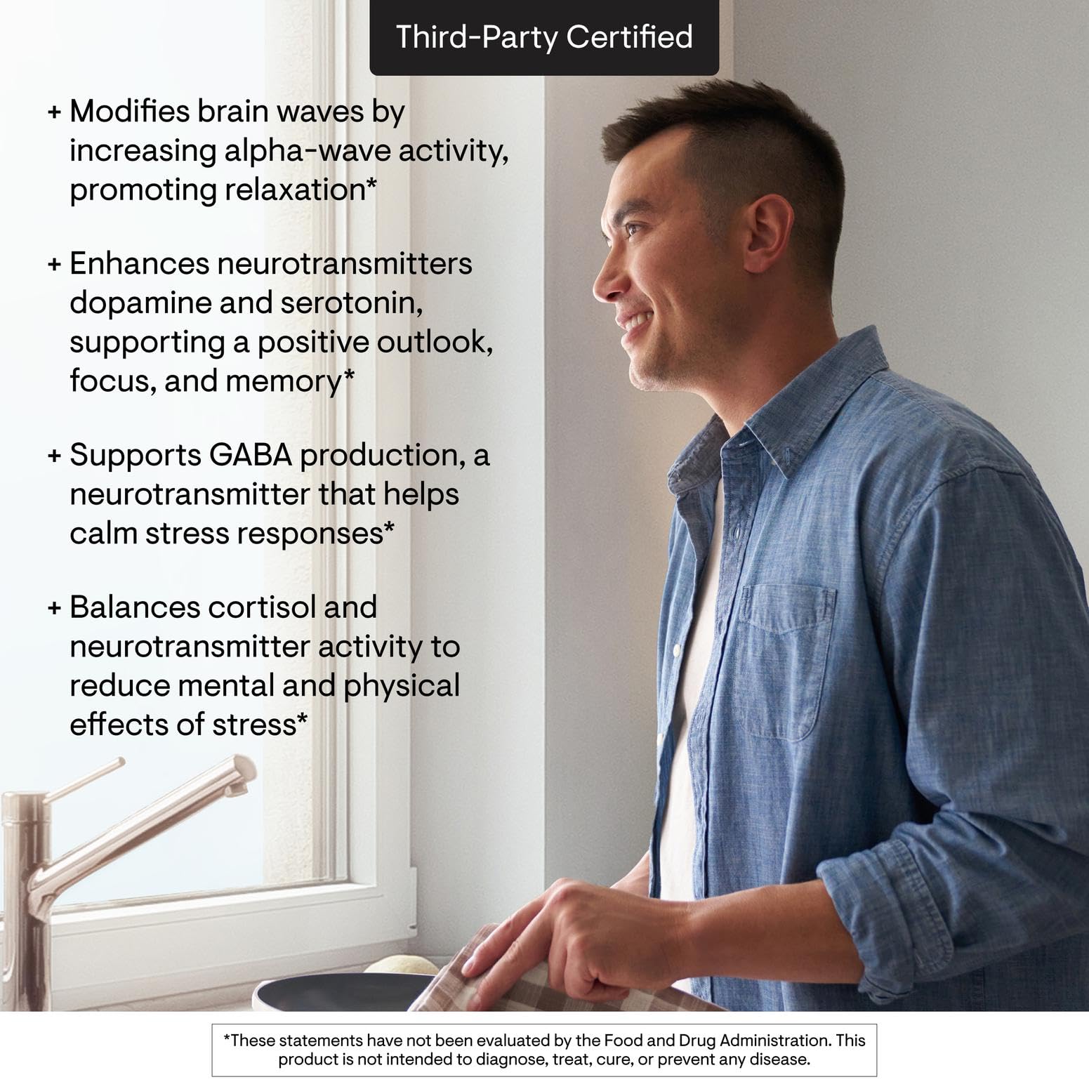 THORNE Theanine 200 mg | Supports Relaxation, Focus & Stress Response - 90 Capsules