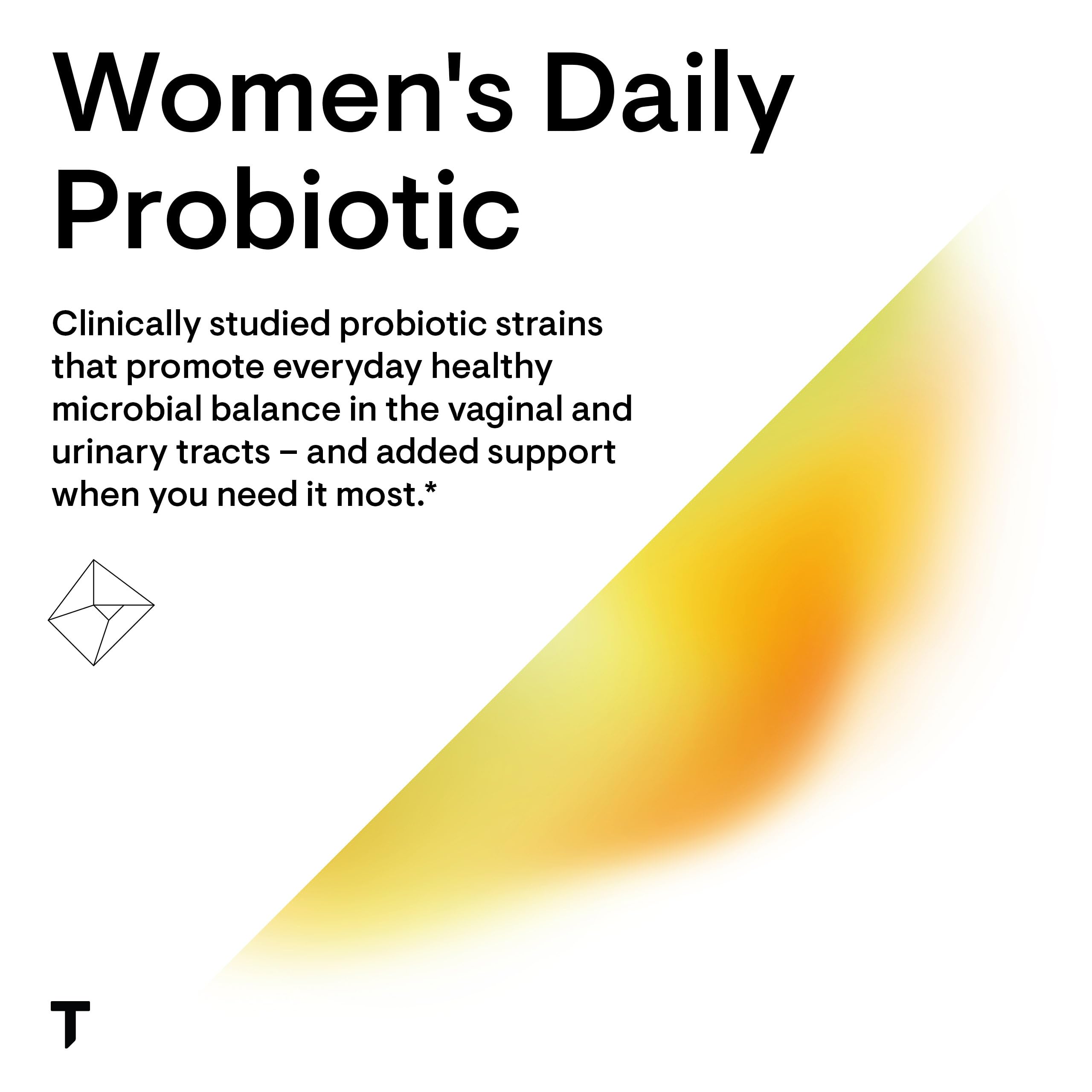 THORNE Womens Daily Probiotic - Shelf-Stable Probiotic for Everyday Immune, Cardiovascular & Metabolic Support - 30 Servings