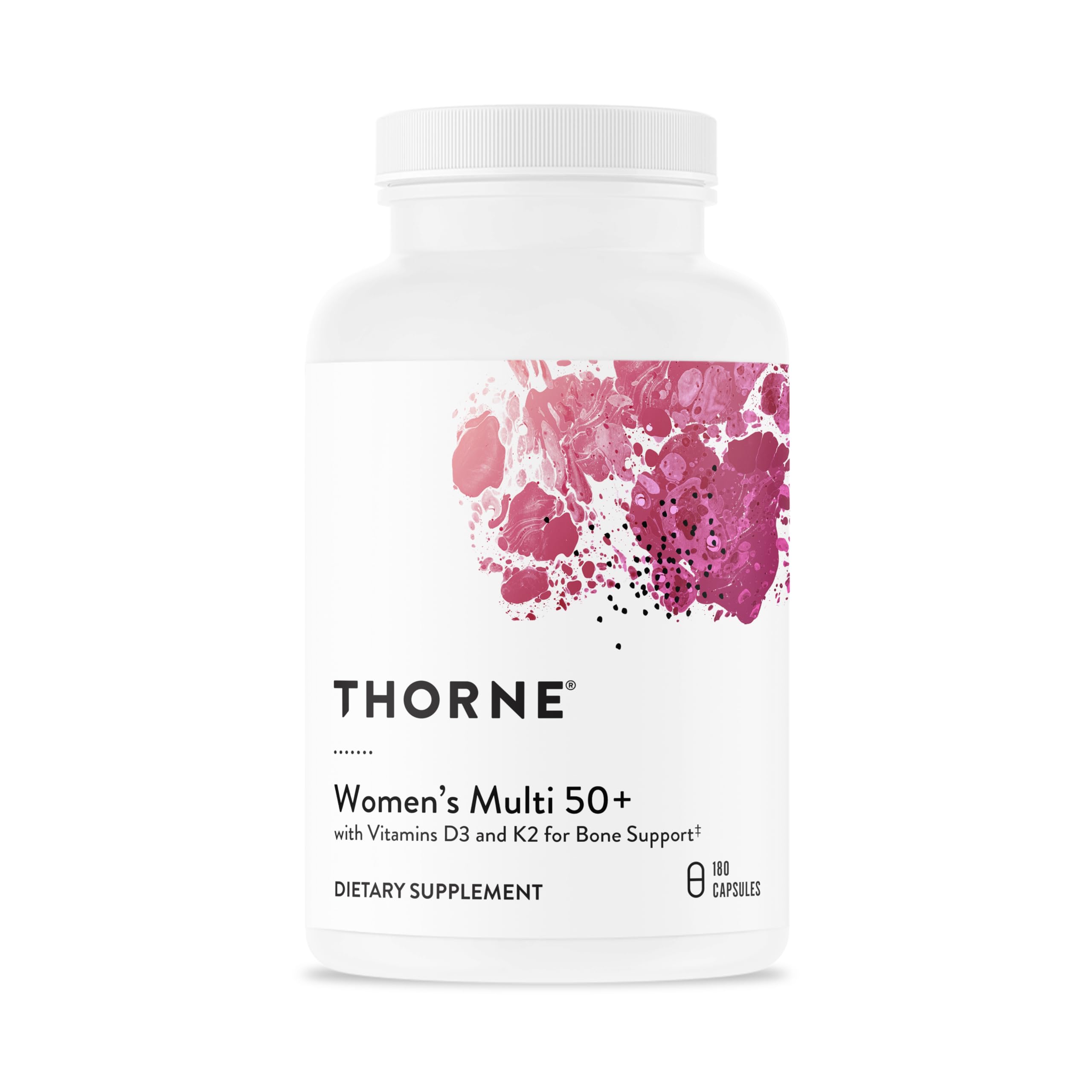 THORNE Women’s Multi 50+ – Comprehensive Daily Multivitamin for Heart, Bone & Immune Health | 180 Capsules