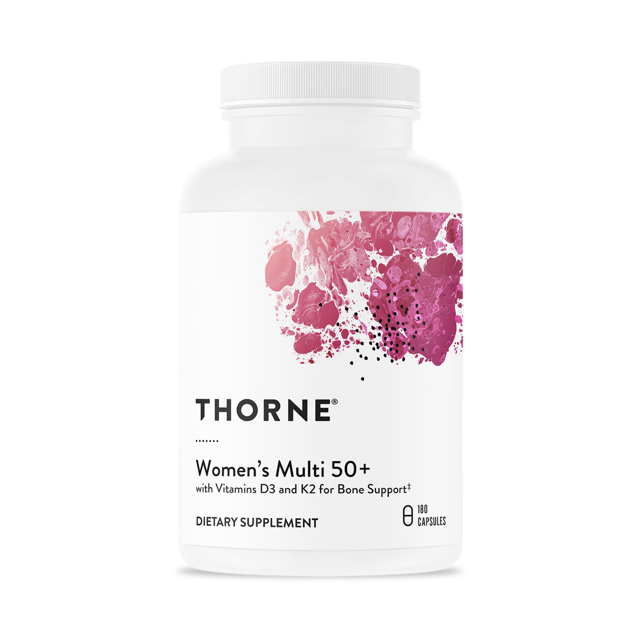 THORNE Women’s Multi 50+ – Comprehensive Daily Multivitamin for Heart, Bone & Immune Health | 180 Capsules
