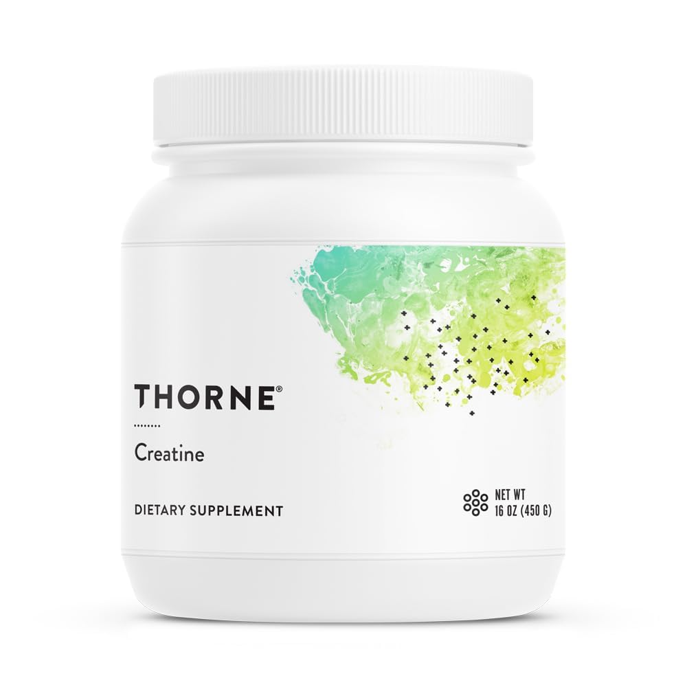 THORNE Creatine - Micronized Creatine Monohydrate Powder for Muscle & Focus | NSF Certified for Sport | Unflavored | 5 g per Serving | 90 Servings