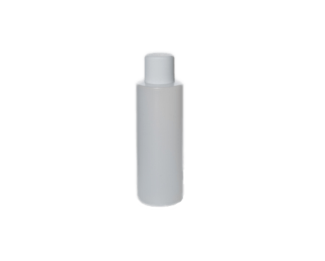 White LDPE Screw Cap (for 250 ml Semi Transparent Plastic Cylindrical Bottle)
